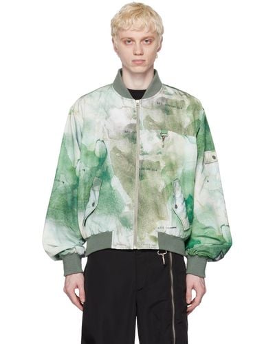 Reese Cooper 'field Research Division' Bomber Jacket - Green