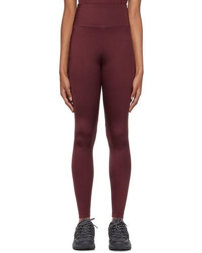 Wolford Burgundy 'the Workout' Sport leggings - Red