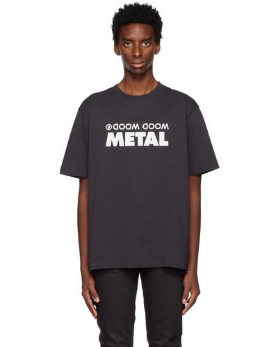 WOOD WOOD T-shirt haider metal noir