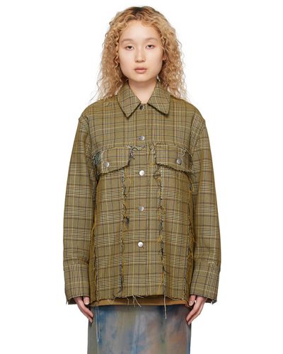 Song For The Mute Long Jacket - Green