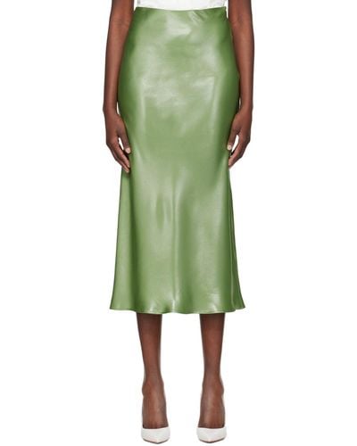 BOSS Green Metallic Midi Skirt