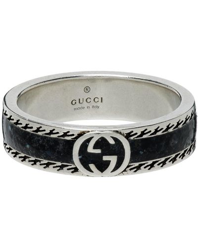 Gucci Interlocking Ring - Black