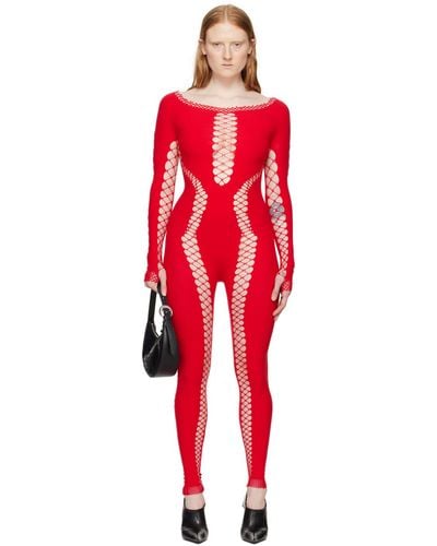 Sinead Gorey Cut Out Jumpsuit - Red