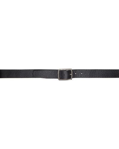 Officine Creative Black Oc Strip 10 Reversible Belt