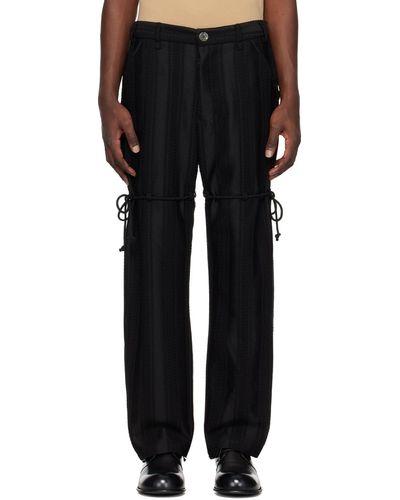 Song For The Mute Chain Dress Pants - Black