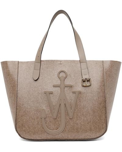 JW Anderson Taupe Belt Tote - Natural