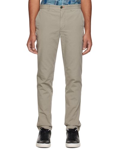 PS by Paul Smith Green Patch Trousers - Natural