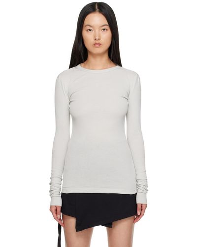 Ann Demeulemeester Fanie Long Sleeve T-shirt - White