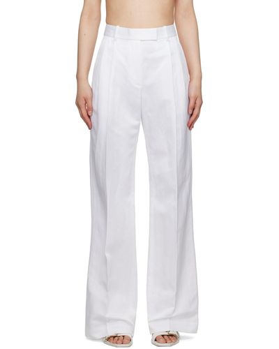 Helmut Lang Pantalon ample blanc