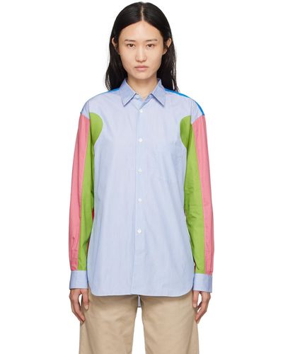 Comme des Garçons Comme Des Garçons Shirt Multicolour Striped Shirt - Blue