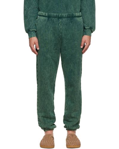 Les Tien Pantalon de survêtement vert en coton