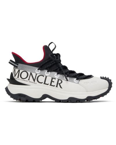 Moncler White & Navy Trailgrip Lite 2 Trainers - Black