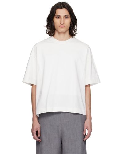 Karmuel Young T-shirt blanc à variante de style à effet sous-vide