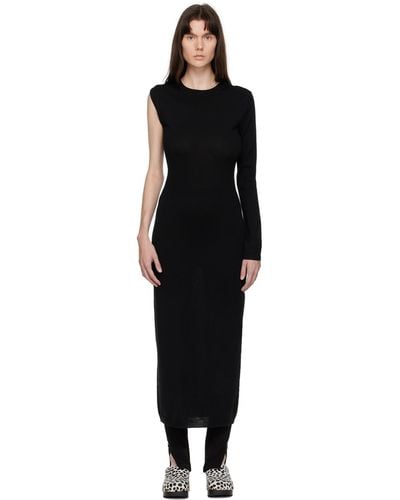Totême Toteme Black Wrap Maxi Dress
