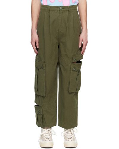 Perks And Mini Khaki Bri Bri Cargo Trousers - Green