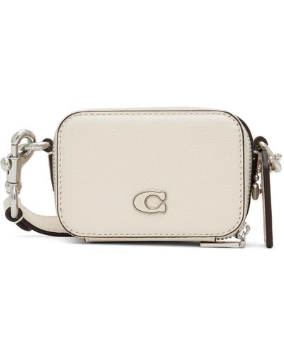 COACH Sac à bandoulière blanc cassé - Noir