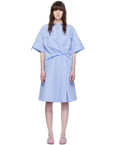 3.1 Phillip Lim Blue Layered Minidress