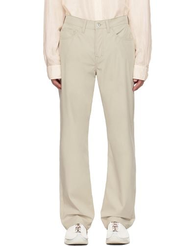 Our Legacy Beige Formal Cut Pants - Natural