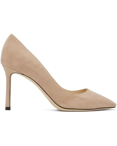 Jimmy Choo Beige Romy 85 Heels - Black