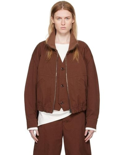Lemaire Layered Jacket - Brown