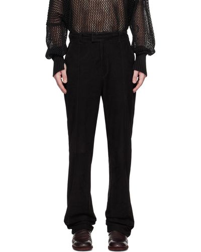 FREI-MUT Ghost Leather Trousers - Black