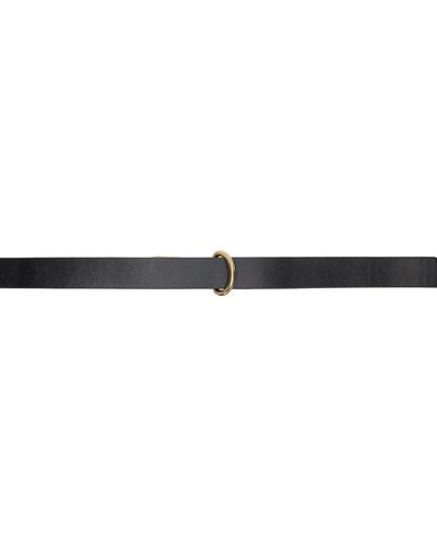 AURALEE Leather Belt - Black