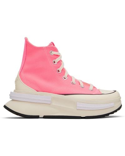 Converse Pink Run Star Legacy Cx High Top Sneakers - Black