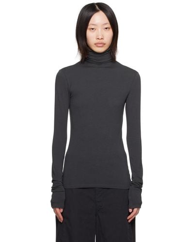 Lemaire Fitted Turtleneck - Black