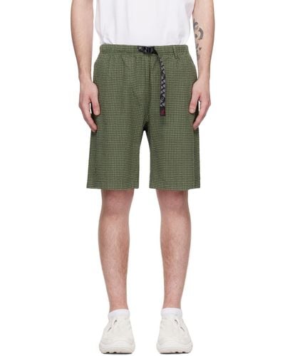 Gramicci Micro Plaid Shorts - Green
