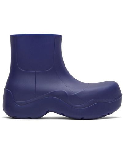 Bottega Veneta Purple Puddle Boots - Blue