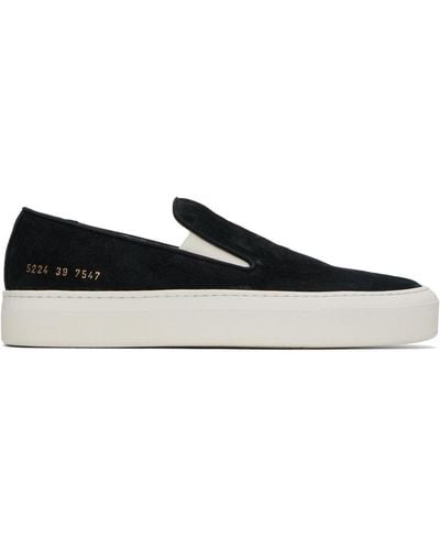 Common Projects Slip On Suede Trainers - Black