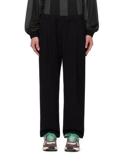 Dime Pleated Trousers - Black