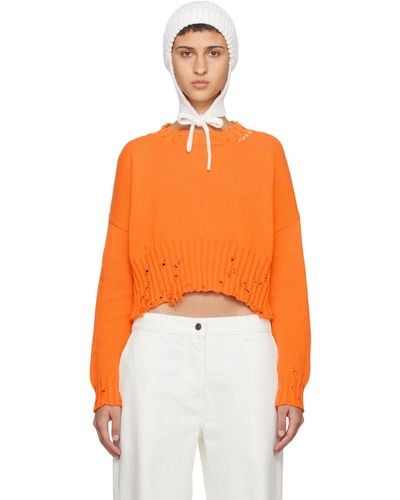Marni Disheveled セーター - オレンジ