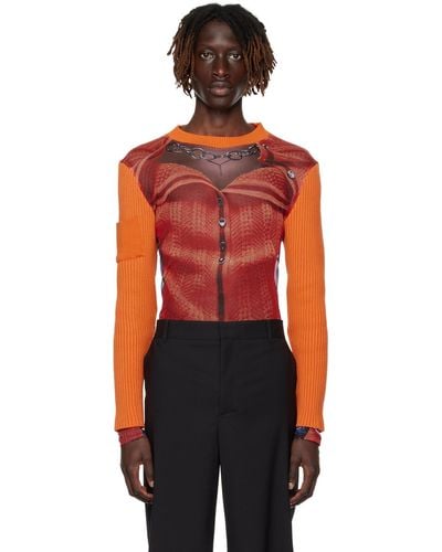 Y. Project Jean Paul Gaultier Edition Long Sleeve T-shirt - Orange