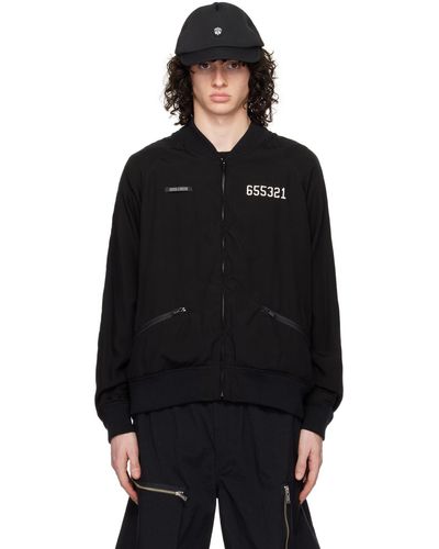 Undercover Uc1D4204-Bomber Jacket - Black