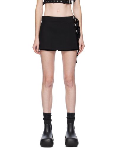 Ambush Mini jupe-short noire à boucles