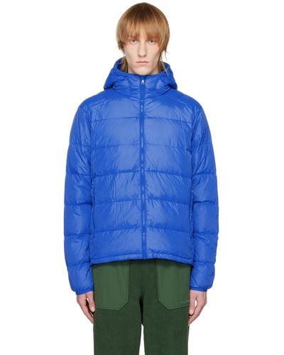 Outdoor Voices Full Zip Down Jacket - Blue
