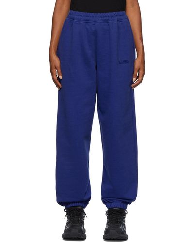 Vetements Pantalon de survêtement ample bleu