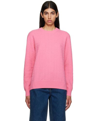 Givenchy Pink 4g Sweater