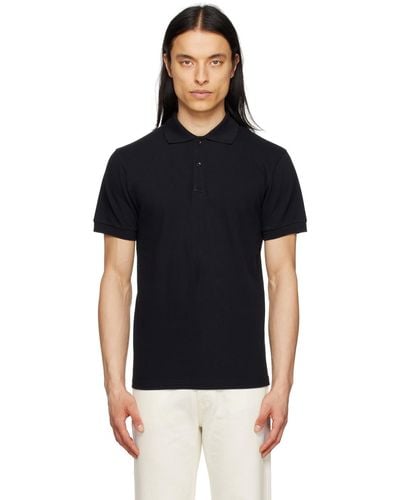 Husbands Two-button Polo - Black