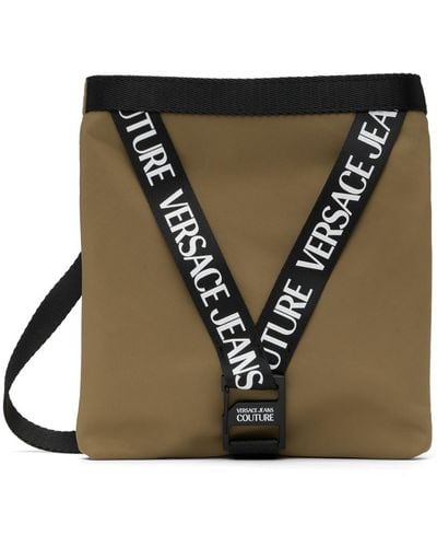 Versace Tan V-Webbing Belt Bag - Multicolor