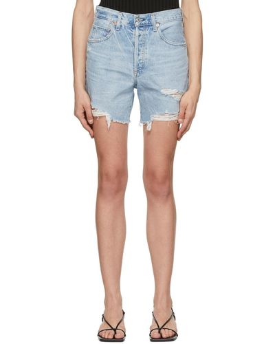 Citizens of Humanity Blue Elle Shorts