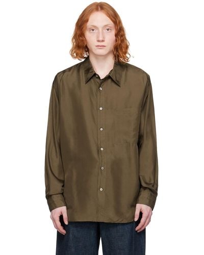 Lemaire Loose Shirt - Brown