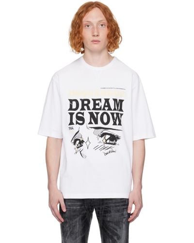 DSquared² Dsqua2 ホワイト Dream Is Now Tシャツ