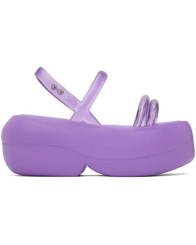 Melissa Airbubble Platform Sandals - Purple