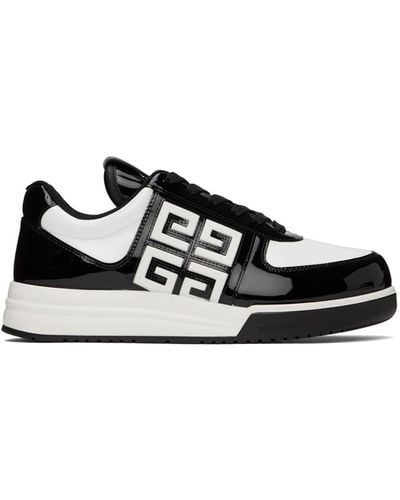 Givenchy Baskets noir et blanc à appliqué à logo