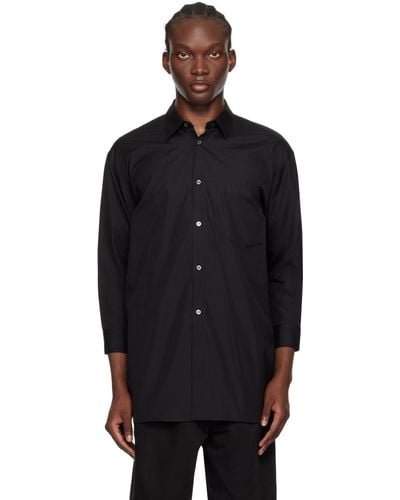 COMME DES GARÇON BLACK Comme Des Garçons Spread Collar Shirt - Black