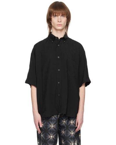 Emporio Armani Black Semi-sheer Shirt