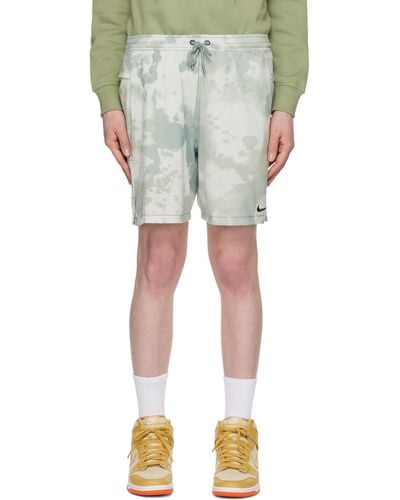 Nike Green Dri-fit Shorts - Multicolour