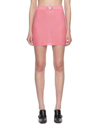 1017 ALYX 9SM Pink Buckle Miniskirt